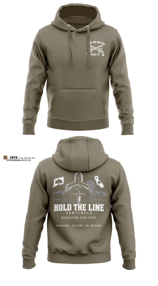 Hoodie, 192nd MP BN, Army, Teamtime, Team time, sublimation, custom sports apparel, team uniforms, spirit wear, spiritwear, sports uniforms, custom shirts, team store, custom team store, fundraiser sports, apparel fundraiser