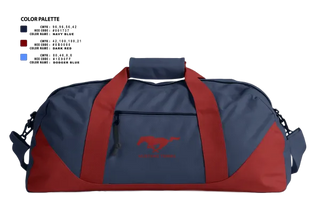 Duffle Bag, Tulare Western Mustangs, Tennis, Teamtime, Team time, sublimation, custom sports apparel, team uniforms, spirit wear, spiritwear, sports uniforms, custom shirts, team store, custom team store, fundraiser sports, apparel fundraiser