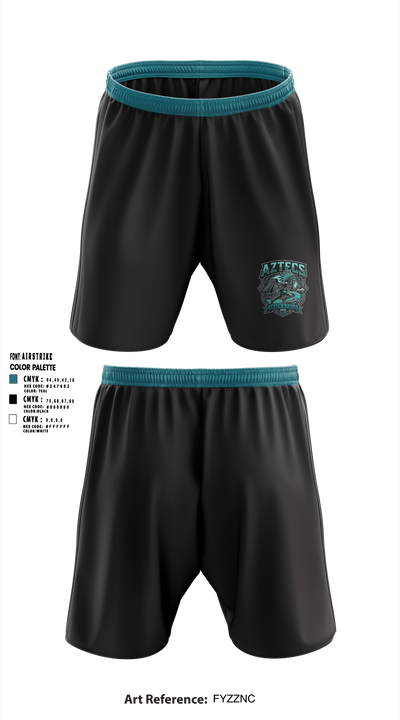 Mendota Aztecs 94033090 Athletic Shorts With Pockets - 11