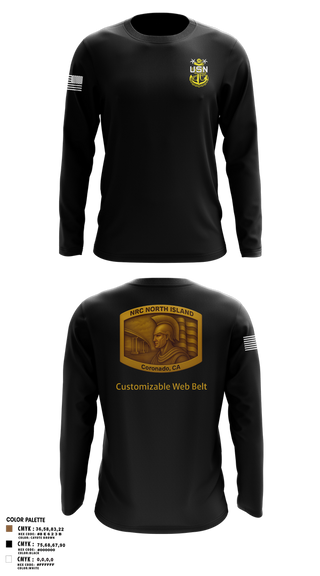 Long Sleeve Performance Shirt, NRC NORTH ISLAND, Navy, Teamtime, Team time, sublimation, custom sports apparel, team uniforms, spirit wear, spiritwear, sports uniforms, custom shirts, team store, custom team store, fundraiser sports, apparel fundraiser