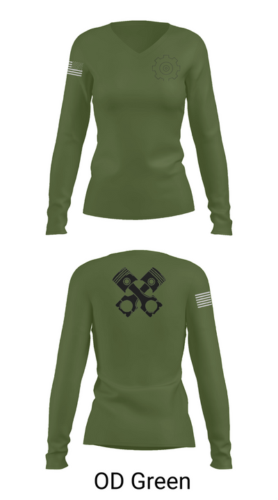 ENGINEMEN 85110741 Women's Long Sleeve V-neck Shirt - 54