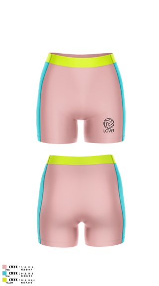 Womens Compression Shorts, LOVB, Women's Volleyball, Teamtime, Team time, sublimation, custom sports apparel, team uniforms, spirit wear, spiritwear, sports uniforms, custom shirts, team store, custom team store, fundraiser sports, apparel fundraiser