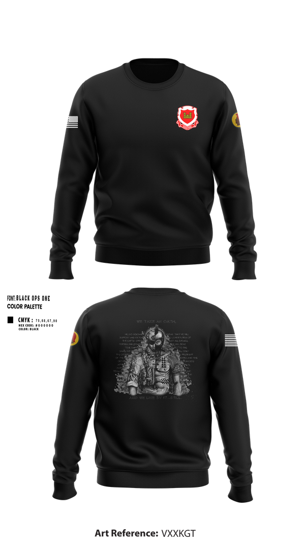 Crew Neck Sweatshirt, 230th Engineering Vertical Construction Company, , Teamtime, Team time, sublimation, custom sports apparel, team uniforms, spirit wear, spiritwear, sports uniforms, custom shirts, team store, custom team store, fundraiser sports, apparel fundraiser