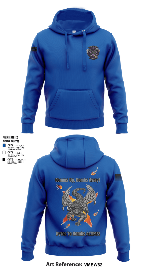 Hoodie, 608 ACOMS, Air Force, Teamtime, Team time, sublimation, custom sports apparel, team uniforms, spirit wear, spiritwear, sports uniforms, custom shirts, team store, custom team store, fundraiser sports, apparel fundraiser