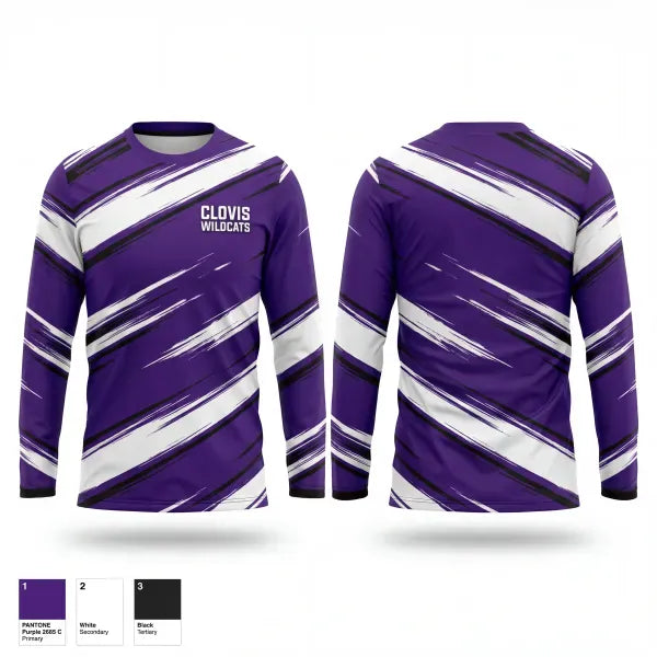 Long Sleeve Performance Shirt, Clovis wildcats, Baseball, Teamtime, Team time, sublimation, custom sports apparel, team uniforms, spirit wear, spiritwear, sports uniforms, custom shirts, team store, custom team store, fundraiser sports, apparel fundraiser