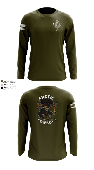 Long Sleeve Performance Shirt, 301, Army, Teamtime, Team time, sublimation, custom sports apparel, team uniforms, spirit wear, spiritwear, sports uniforms, custom shirts, team store, custom team store, fundraiser sports, apparel fundraiser