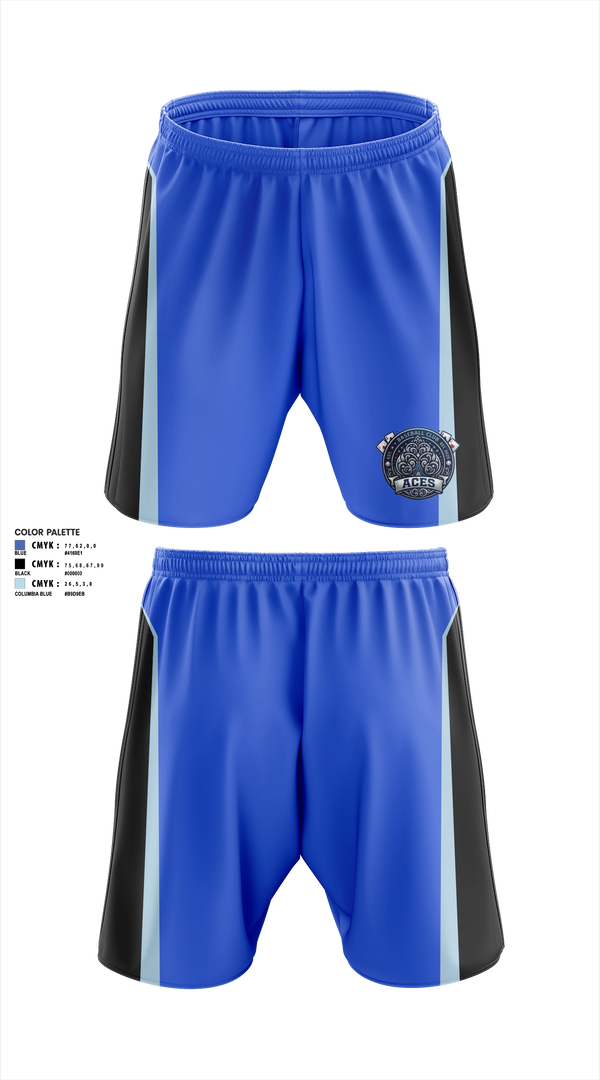 Athletic Shorts With Pockets, Aces, Baseball, Teamtime, Team time, sublimation, custom sports apparel, team uniforms, spirit wear, spiritwear, sports uniforms, custom shirts, team store, custom team store, fundraiser sports, apparel fundraiser