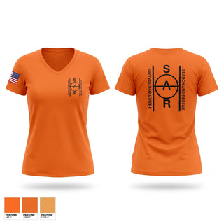 Womens Short Sleeve Vneck Shirt, Heber Overgaard Search and Rescue, Fire Department, Teamtime, Team time, sublimation, custom sports apparel, team uniforms, spirit wear, spiritwear, sports uniforms, custom shirts, team store, custom team store, fundraiser sports, apparel fundraiser