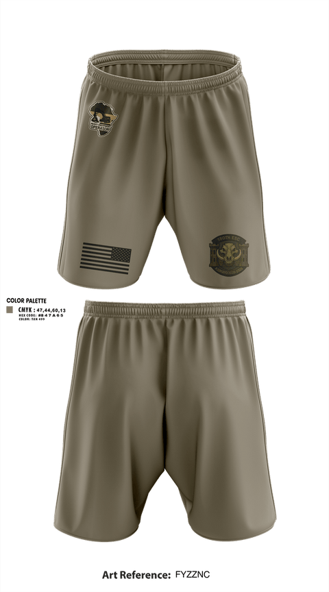 Athletic Shorts With Pockets, 180th ESC Kismayo, Army, Teamtime, Team time, sublimation, custom sports apparel, team uniforms, spirit wear, spiritwear, sports uniforms, custom shirts, team store, custom team store, fundraiser sports, apparel fundraiser