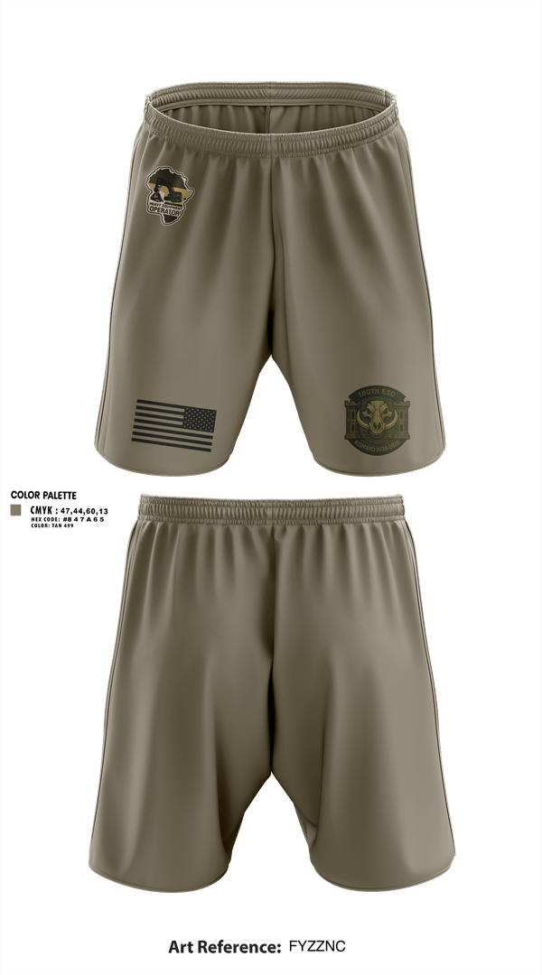 Athletic Shorts With Pockets, 180th ESC Kismayo, Army, Teamtime, Team time, sublimation, custom sports apparel, team uniforms, spirit wear, spiritwear, sports uniforms, custom shirts, team store, custom team store, fundraiser sports, apparel fundraiser