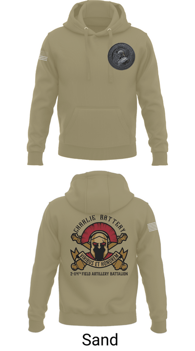 Charlie Battery 2-114th FA 47332730 Hoodie - 93