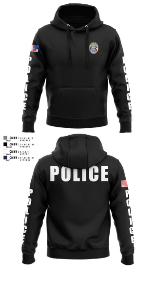 Hoodie, Sour Lake Police Department, Police, Teamtime, Team time, sublimation, custom sports apparel, team uniforms, spirit wear, spiritwear, sports uniforms, custom shirts, team store, custom team store, fundraiser sports, apparel fundraiser