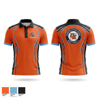 Short Sleeve Performance Polo, Competitive edge diamonds, Softball, Teamtime, Team time, sublimation, custom sports apparel, team uniforms, spirit wear, spiritwear, sports uniforms, custom shirts, team store, custom team store, fundraiser sports, apparel fundraiser