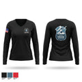 Notification & Control 73141502 Women's Long Sleeve V-neck Shirt - 1