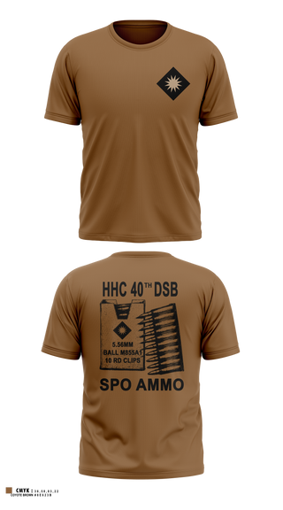 Short Sleeve Performance Shirt, HHC 40TH DSB, National Guard, Teamtime, Team time, sublimation, custom sports apparel, team uniforms, spirit wear, spiritwear, sports uniforms, custom shirts, team store, custom team store, fundraiser sports, apparel fundraiser