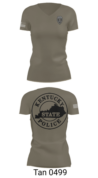 Womens Short Sleeve Vneck Shirt, Kentucky State Police Post 9 D Unit, Police, Teamtime, Team time, sublimation, custom sports apparel, team uniforms, spirit wear, spiritwear, sports uniforms, custom shirts, team store, custom team store, fundraiser sports, apparel fundraiser