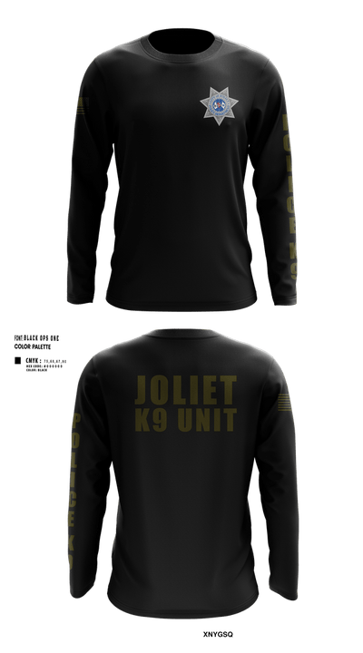 Joliet Police K-9 Unit 79217416 Long Sleeve Performance Shirt 11