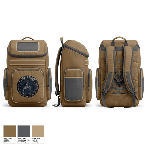 Gear Bag, USS STOUT OI, Navy, Teamtime, Team time, sublimation, custom sports apparel, team uniforms, spirit wear, spiritwear, sports uniforms, custom shirts, team store, custom team store, fundraiser sports, apparel fundraiser