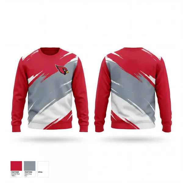 Crew Neck Sweatshirt, Sandy Valley Cardinals, Baseball, Teamtime, Team time, sublimation, custom sports apparel, team uniforms, spirit wear, spiritwear, sports uniforms, custom shirts, team store, custom team store, fundraiser sports, apparel fundraiser