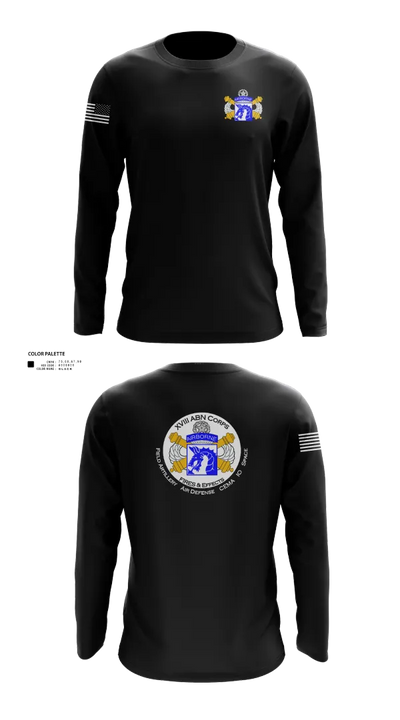 XVIII Airborne Corps G34 FIRES 87629681 Long Sleeve Performance Shirt 23