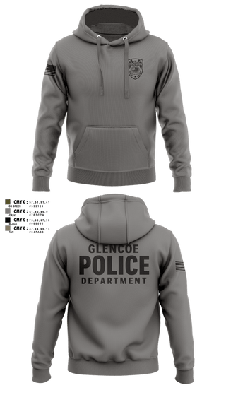Hoodie, Glencoe Police Department, Police, Teamtime, Team time, sublimation, custom sports apparel, team uniforms, spirit wear, spiritwear, sports uniforms, custom shirts, team store, custom team store, fundraiser sports, apparel fundraiser
