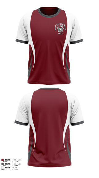 Short Sleeve Performance Shirt, Bishop Conaty - Our Lady of Loretto Golf, Golf, Teamtime, Team time, sublimation, custom sports apparel, team uniforms, spirit wear, spiritwear, sports uniforms, custom shirts, team store, custom team store, fundraiser sports, apparel fundraiser