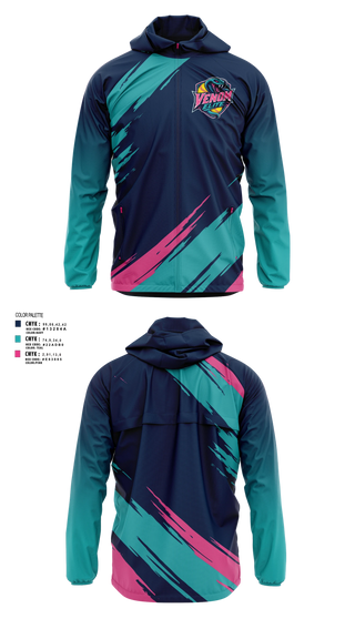 Windbreaker, Venom Elite, Softball, Teamtime, Team time, sublimation, custom sports apparel, team uniforms, spirit wear, spiritwear, sports uniforms, custom shirts, team store, custom team store, fundraiser sports, apparel fundraiser