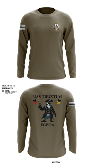 Long Sleeve Performance Shirt, USS TRUXTUN DDG 103, Navy, Teamtime, Team time, sublimation, custom sports apparel, team uniforms, spirit wear, spiritwear, sports uniforms, custom shirts, team store, custom team store, fundraiser sports, apparel fundraiser