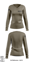 EM01 62679846 Women's Long Sleeve V-neck Shirt - 1