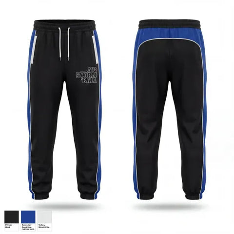 Sweatpants, MC Storm, Softball, Teamtime, Team time, sublimation, custom sports apparel, team uniforms, spirit wear, spiritwear, sports uniforms, custom shirts, team store, custom team store, fundraiser sports, apparel fundraiser