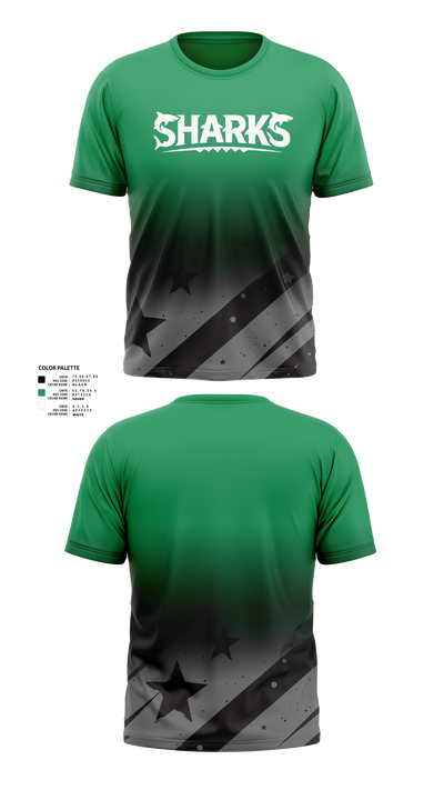 Sharks 39502136 Short Sleeve Performance Shirt - 21
