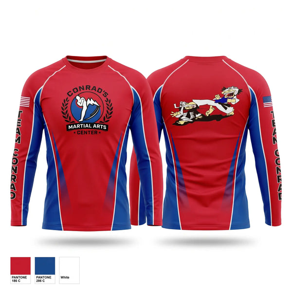Long Sleeve Performance Shirt, Conrad’s Martial Arts Center, , Teamtime, Team time, sublimation, custom sports apparel, team uniforms, spirit wear, spiritwear, sports uniforms, custom shirts, team store, custom team store, fundraiser sports, apparel fundraiser
