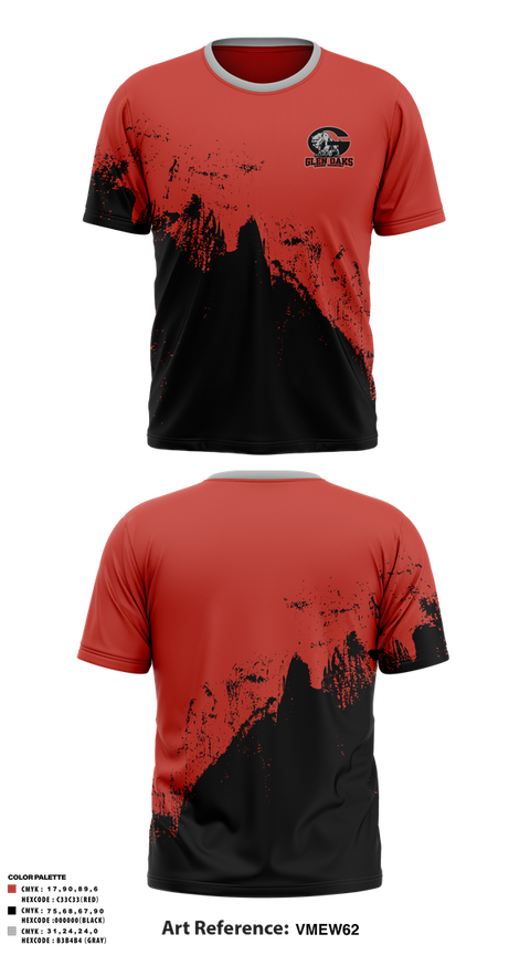 Short Sleeve Performance Shirt, Glen Oaks High School Cross Country, Cross Country, Teamtime, Team time, sublimation, custom sports apparel, team uniforms, spirit wear, spiritwear, sports uniforms, custom shirts, team store, custom team store, fundraiser sports, apparel fundraiser