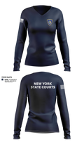 NYS COURTS 66397170 Women's Long Sleeve V-neck Shirt - 1