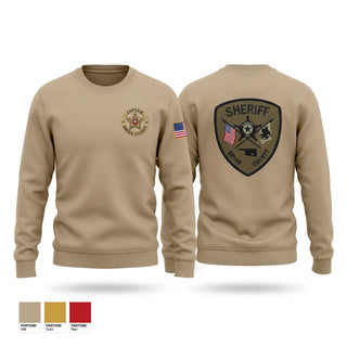 Crew Neck Sweatshirt, Bryan County Sheriff’s Department, Police, Teamtime, Team time, sublimation, custom sports apparel, team uniforms, spirit wear, spiritwear, sports uniforms, custom shirts, team store, custom team store, fundraiser sports, apparel fundraiser