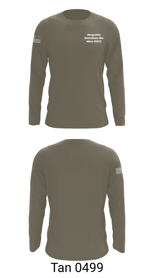 Long Sleeve Performance Shirt, Magnolia Battalion Ole Miss ROTC, Army, Teamtime, Team time, sublimation, custom sports apparel, team uniforms, spirit wear, spiritwear, sports uniforms, custom shirts, team store, custom team store, fundraiser sports, apparel fundraiser