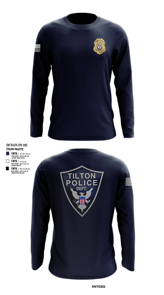 Long Sleeve Performance Shirt, Tilton Police Department, Police, Teamtime, Team time, sublimation, custom sports apparel, team uniforms, spirit wear, spiritwear, sports uniforms, custom shirts, team store, custom team store, fundraiser sports, apparel fundraiser