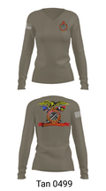 FMS #9 18239341 Women's Long Sleeve V-neck Shirt - 77