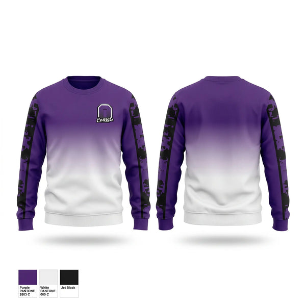 Crew Neck Sweatshirt, Oakwood Comets, , Teamtime, Team time, sublimation, custom sports apparel, team uniforms, spirit wear, spiritwear, sports uniforms, custom shirts, team store, custom team store, fundraiser sports, apparel fundraiser