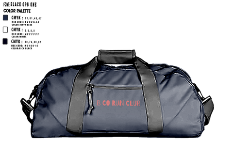 Duffle Bag, Blackfoot Company Run Club, Army, Teamtime, Team time, sublimation, custom sports apparel, team uniforms, spirit wear, spiritwear, sports uniforms, custom shirts, team store, custom team store, fundraiser sports, apparel fundraiser