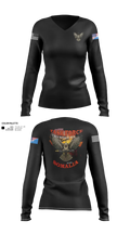 TFThunderHawk 84316373 Women's Long Sleeve V-neck Shirt - 21