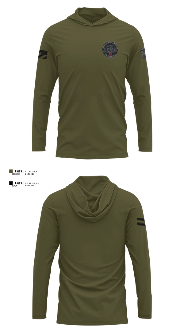 Long Sleeve hooded sunshirt, Alexandria Police Department Special Operations, Police, Teamtime, Team time, sublimation, custom sports apparel, team uniforms, spirit wear, spiritwear, sports uniforms, custom shirts, team store, custom team store, fundraiser sports, apparel fundraiser
