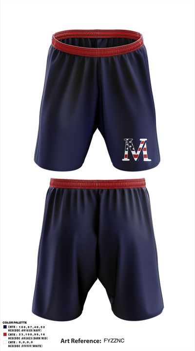 Veterans Memorial Eagles 7806279 Athletic Shorts With Pockets - 1