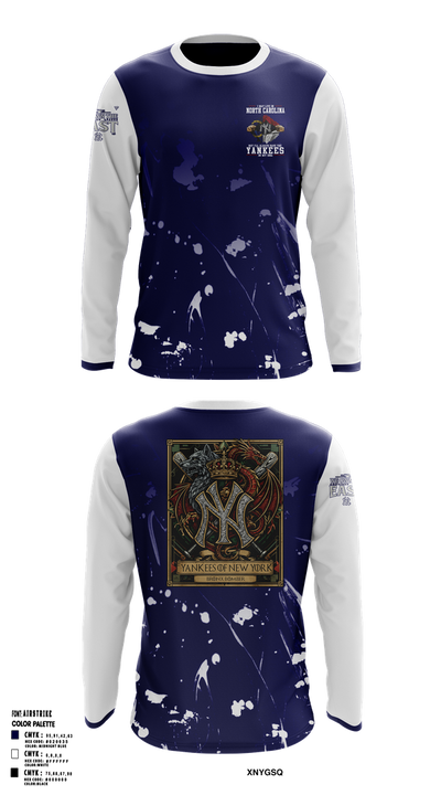 New York Yankees 78094179 Long Sleeve Performance Shirt 1