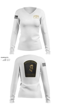 Syria linguist 93457826 Women's Long Sleeve V-neck Shirt - 41