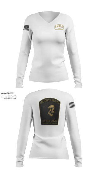 Womens Long Sleeve Vneck Shirt, , Army, Teamtime, Team time, sublimation, custom sports apparel, team uniforms, spirit wear, spiritwear, sports uniforms, custom shirts, team store, custom team store, fundraiser sports, apparel fundraiser