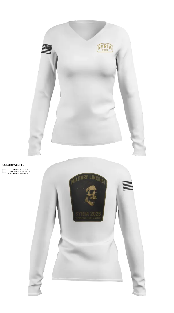 Womens Long Sleeve Vneck Shirt, , Army, Teamtime, Team time, sublimation, custom sports apparel, team uniforms, spirit wear, spiritwear, sports uniforms, custom shirts, team store, custom team store, fundraiser sports, apparel fundraiser