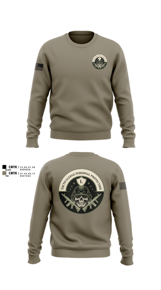 Crew Neck Sweatshirt, Tactical Edge personal protection, , Teamtime, Team time, sublimation, custom sports apparel, team uniforms, spirit wear, spiritwear, sports uniforms, custom shirts, team store, custom team store, fundraiser sports, apparel fundraiser