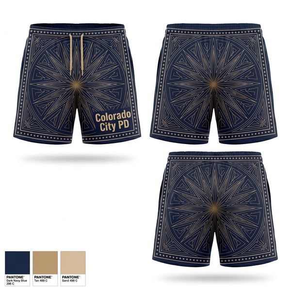 Athletic Shorts With Pockets, Colorado City PD, Police, Teamtime, Team time, sublimation, custom sports apparel, team uniforms, spirit wear, spiritwear, sports uniforms, custom shirts, team store, custom team store, fundraiser sports, apparel fundraiser