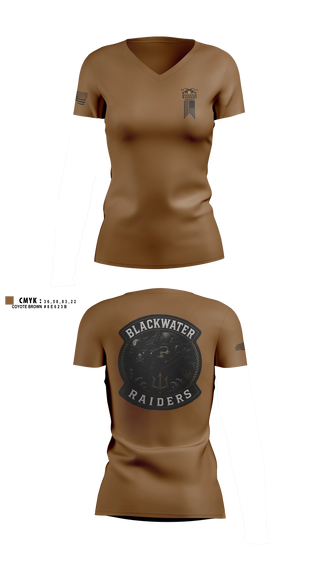 Womens Short Sleeve Vneck Shirt, Blackwater Raiders Airsoft, Marines, Teamtime, Team time, sublimation, custom sports apparel, team uniforms, spirit wear, spiritwear, sports uniforms, custom shirts, team store, custom team store, fundraiser sports, apparel fundraiser